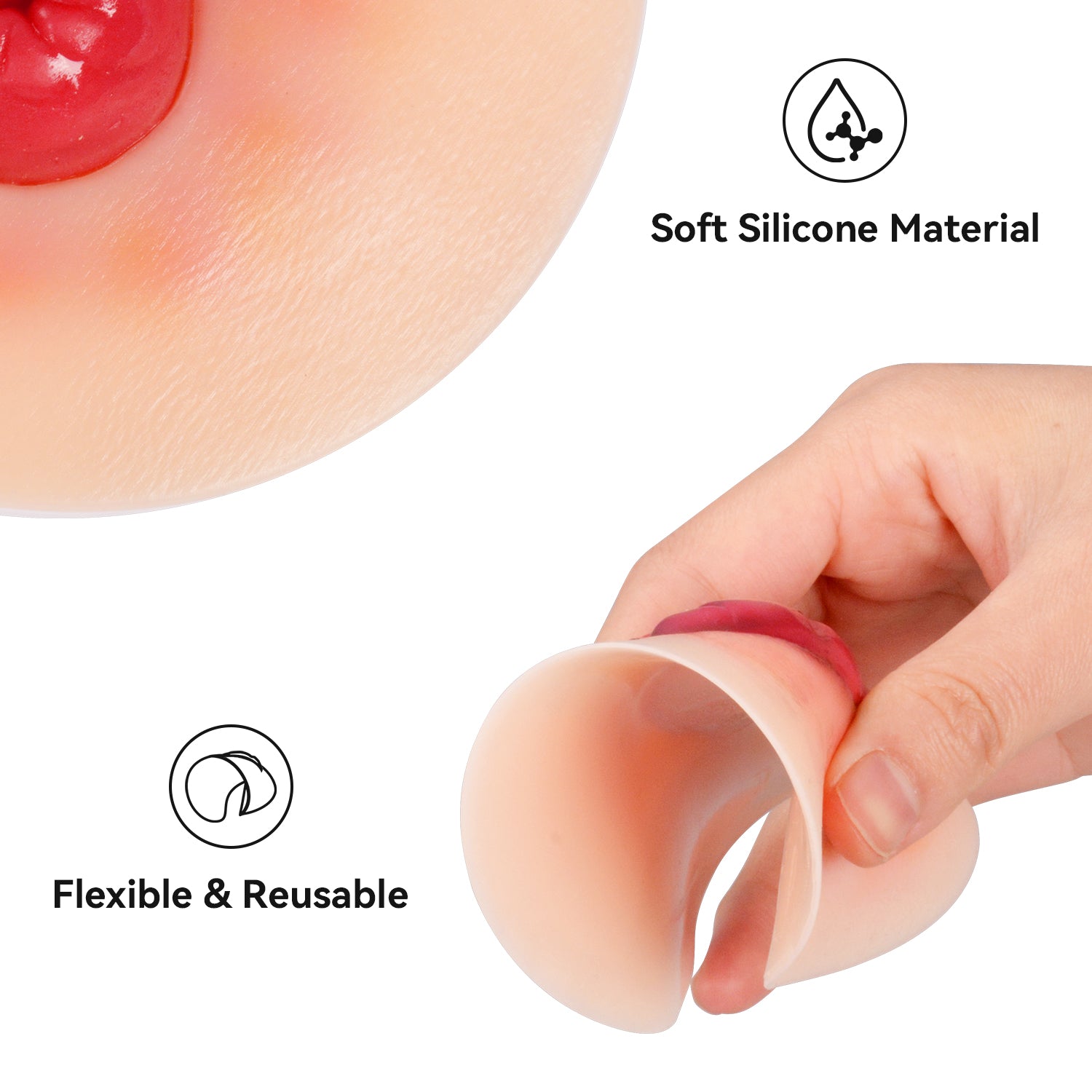 Sticky Silicone Stoma Model For Hands On Practice