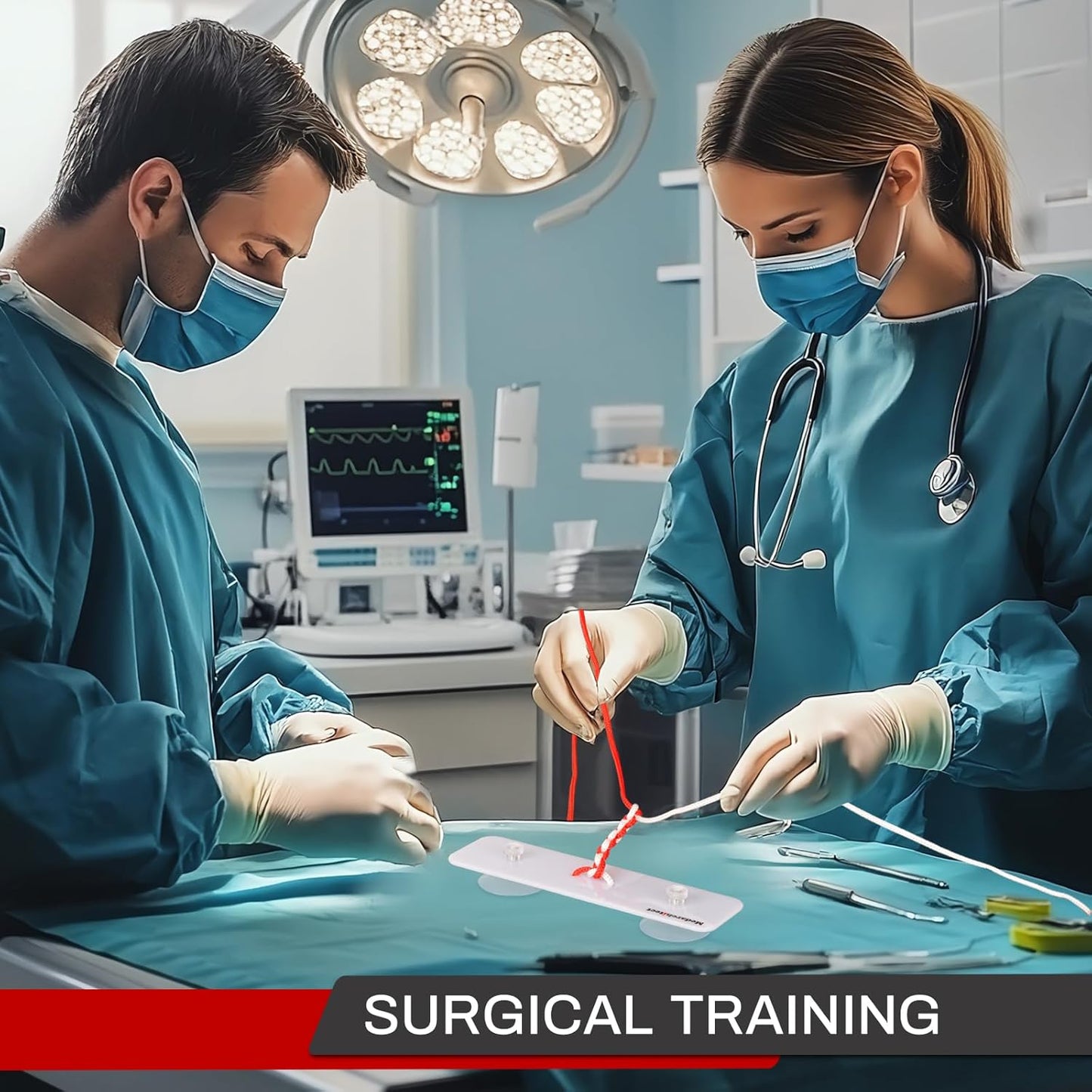 Surgical Knot Tying Board for Suture Training