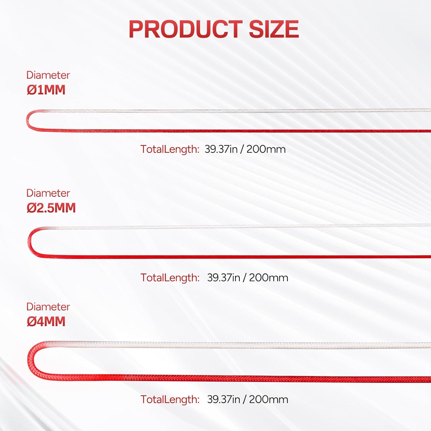 Surgical Knot Tying Rope With Multiple Thickness Options
