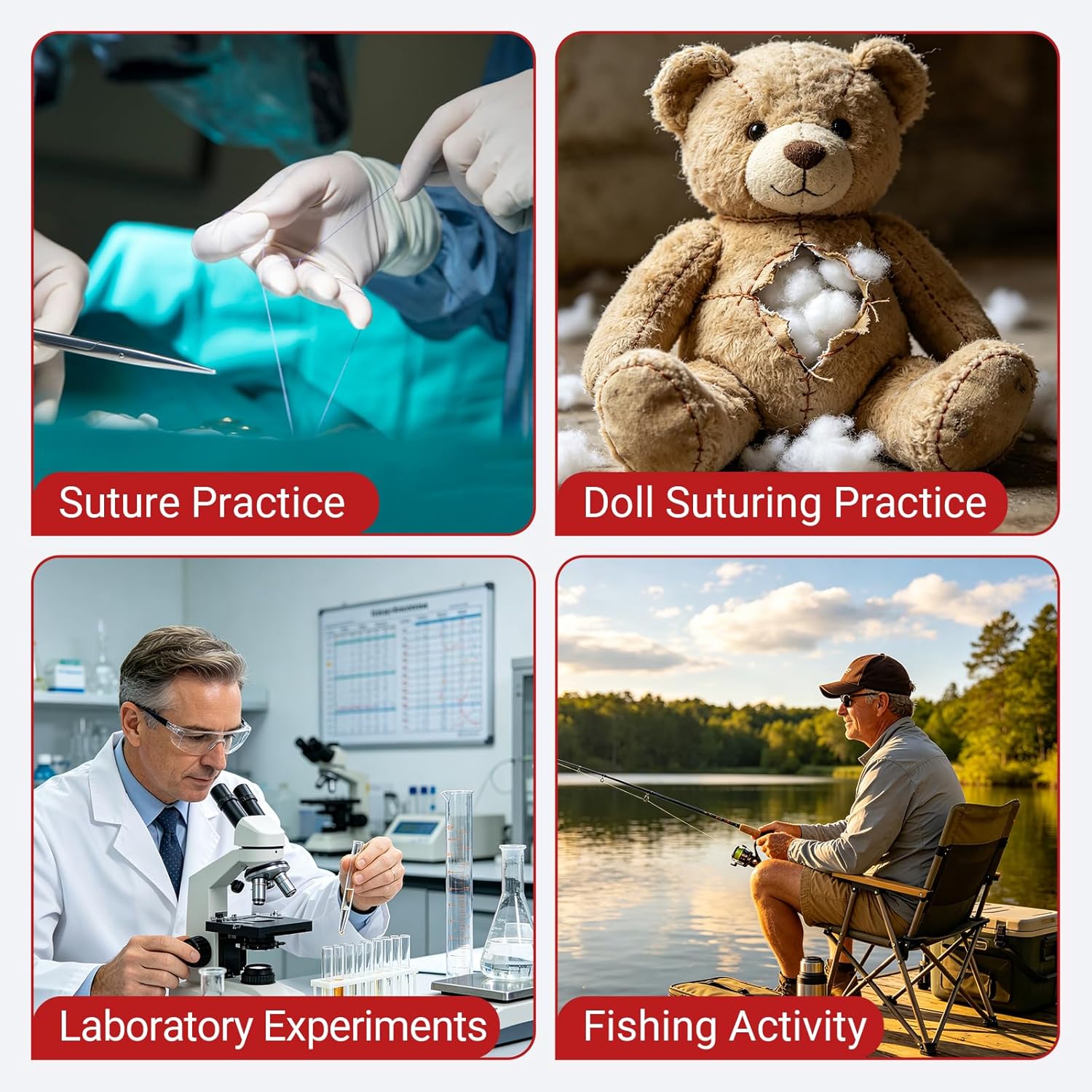 Suture Practice Thread for Medical and Vet Students
