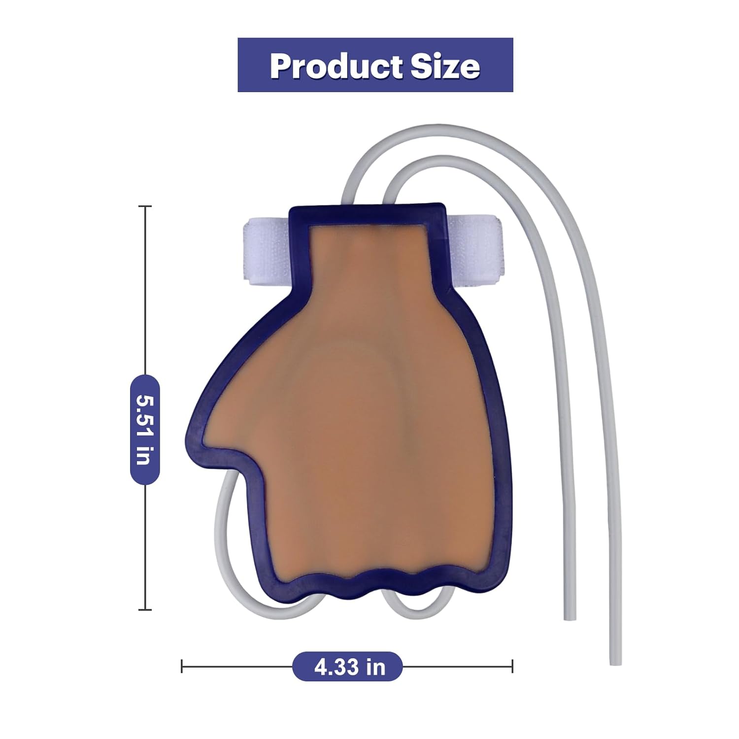 Dorsal Hand IV Injection Training Pad Dark Skin