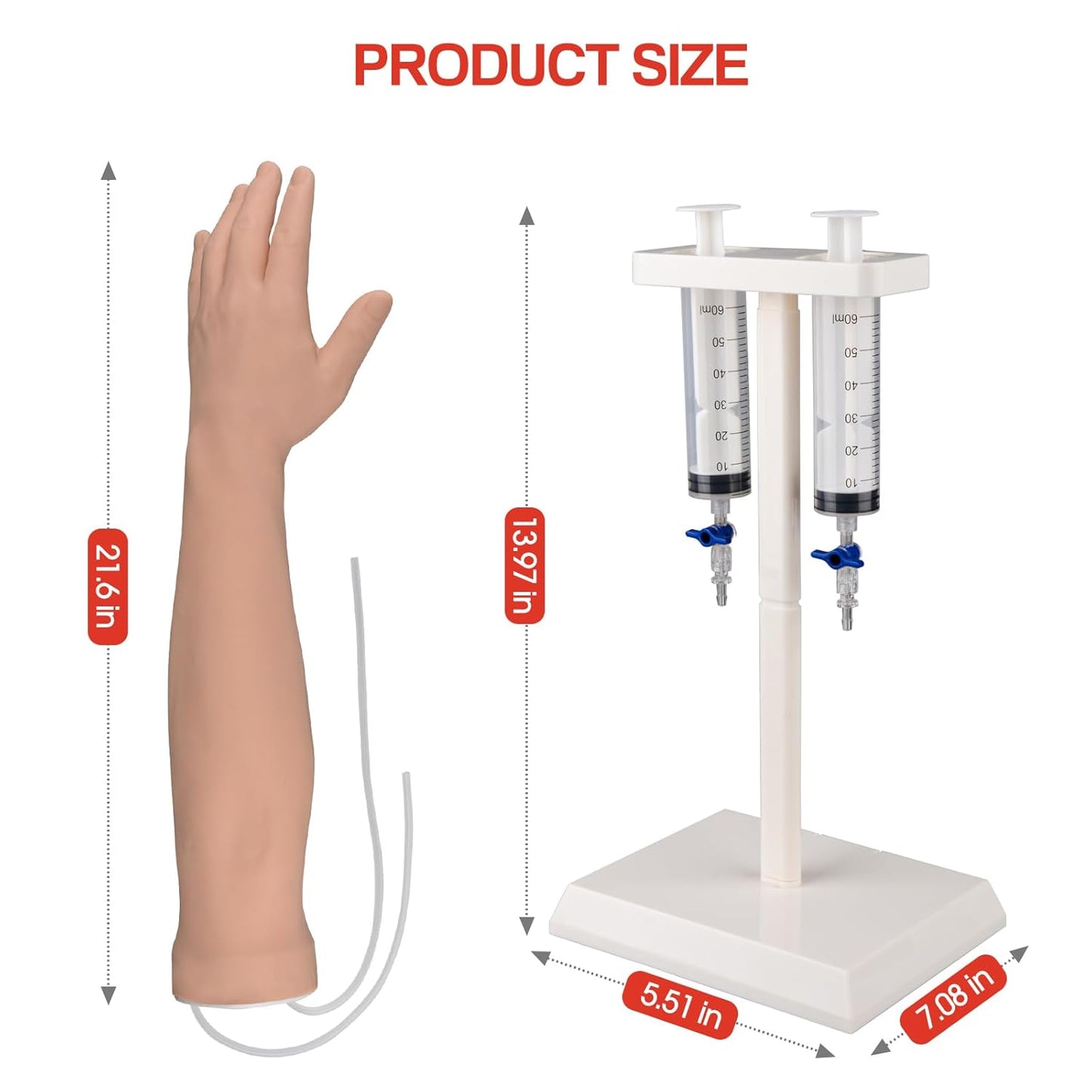 The Size Detail of Injection Practice Kit