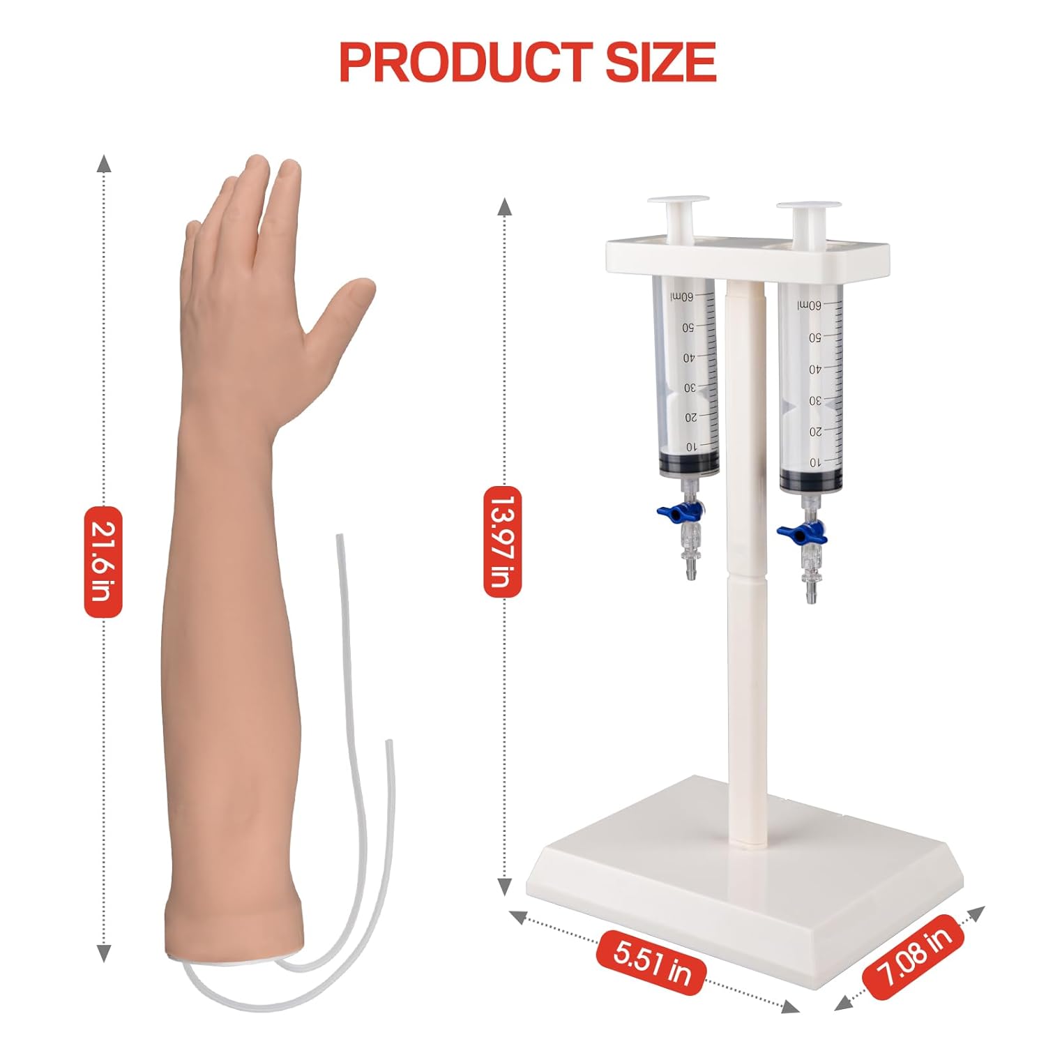 The Size Detail of Injection Practice Kit