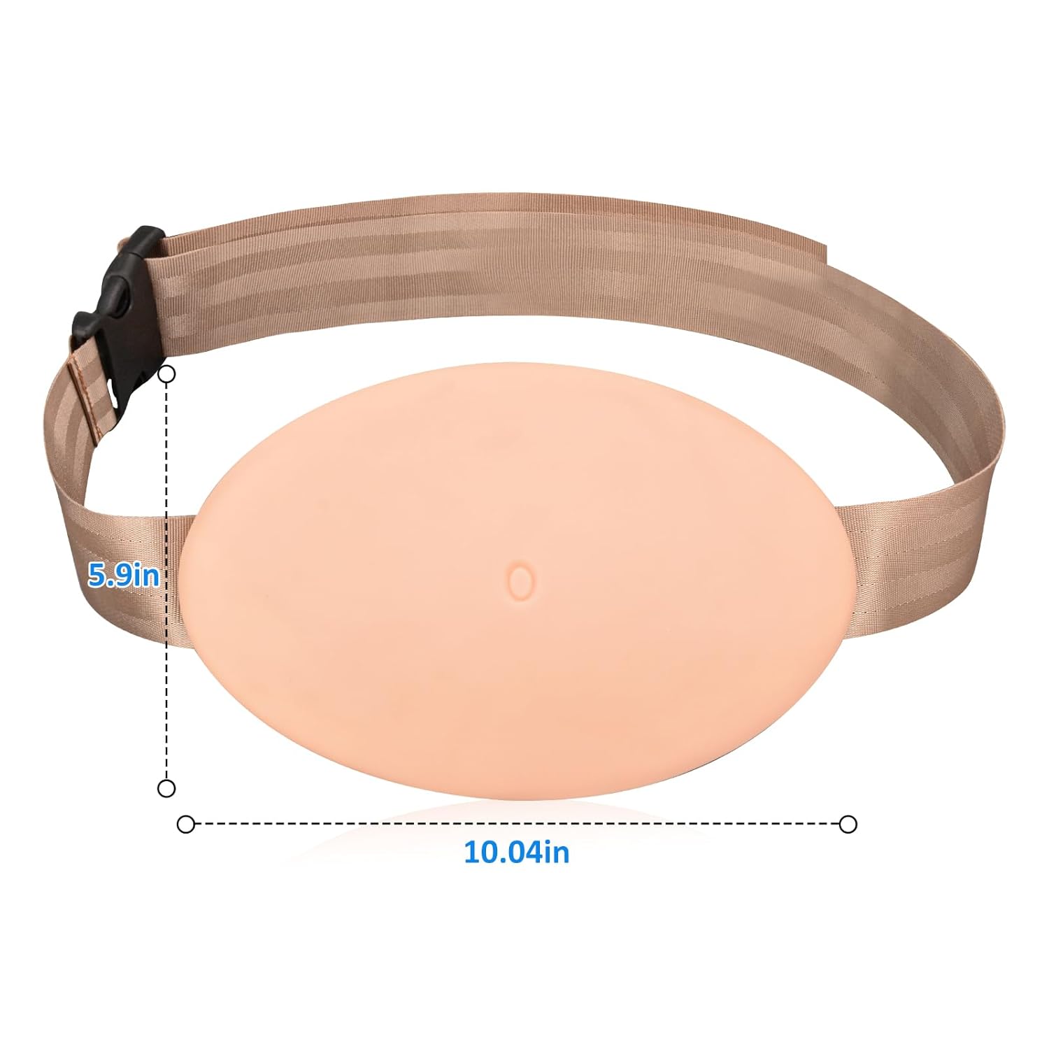 The Size Info of Wearable Abdomen Injection Practice Model