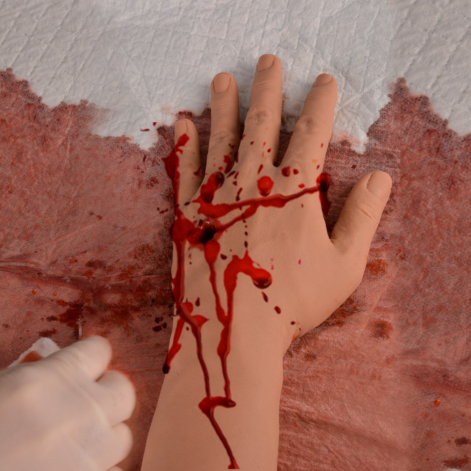 Tourniquet Training On GSW Hand Model Practice