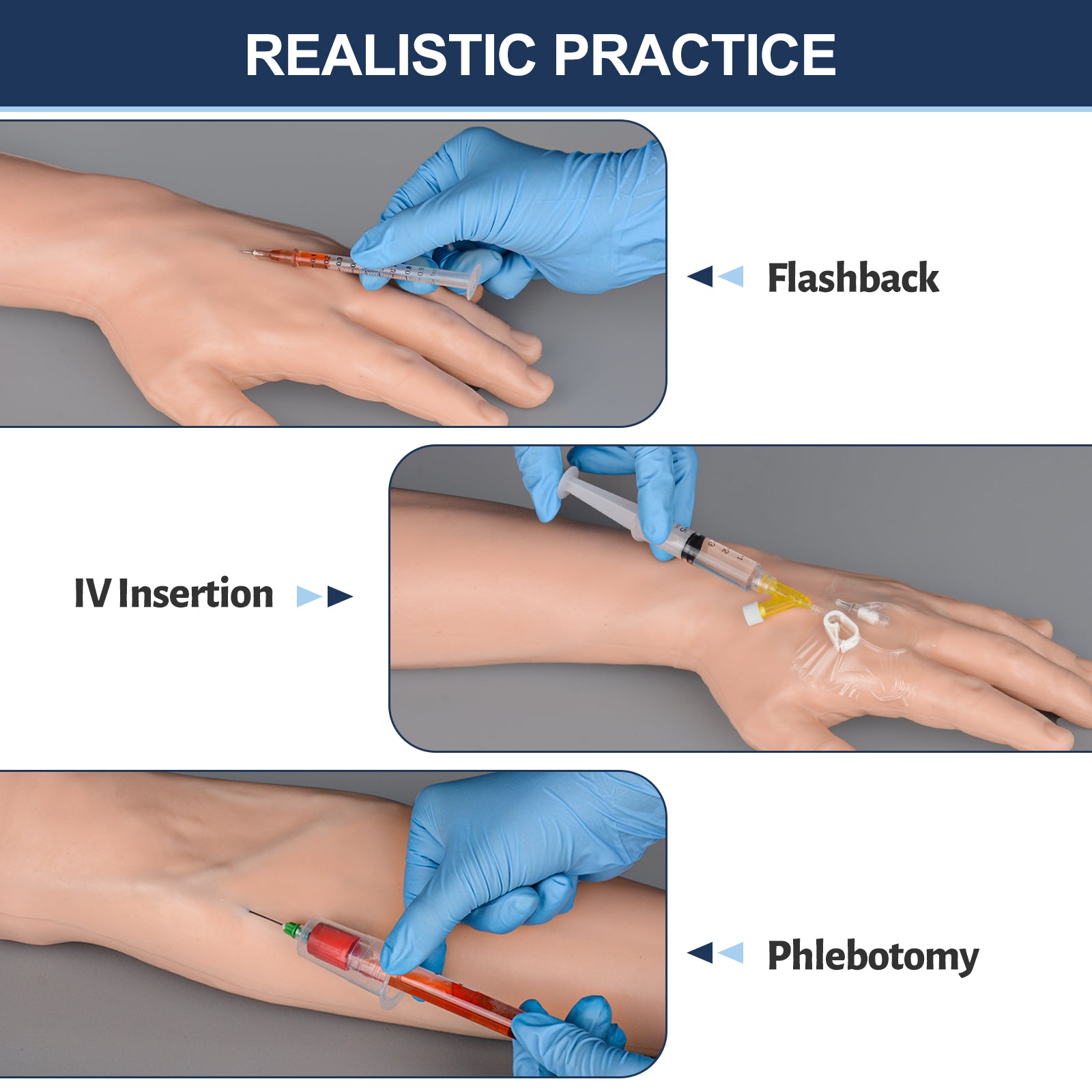 Training IV Practice Arm For Clinical Injection Practice