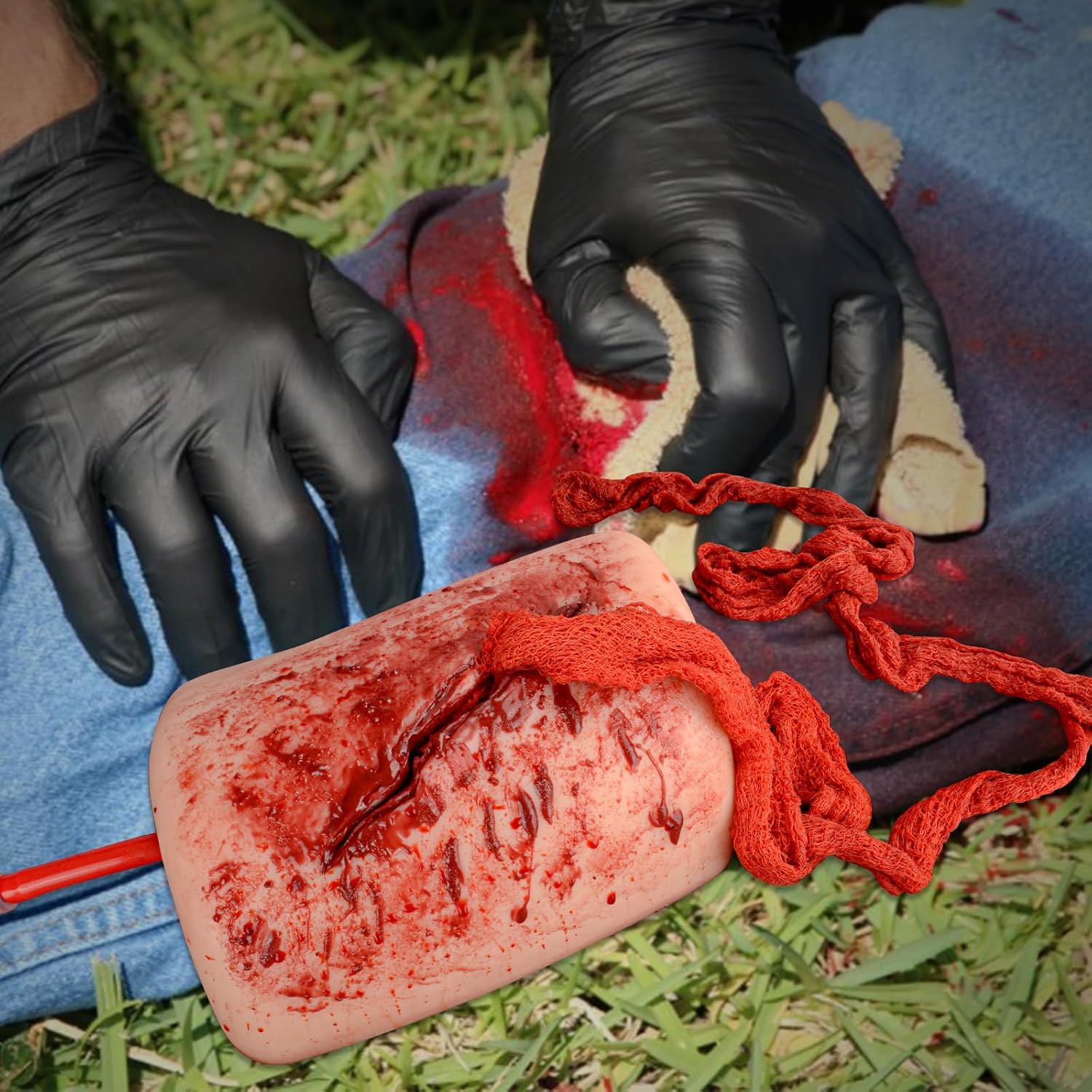 Trauma Simulation Wound Packing Demonstration