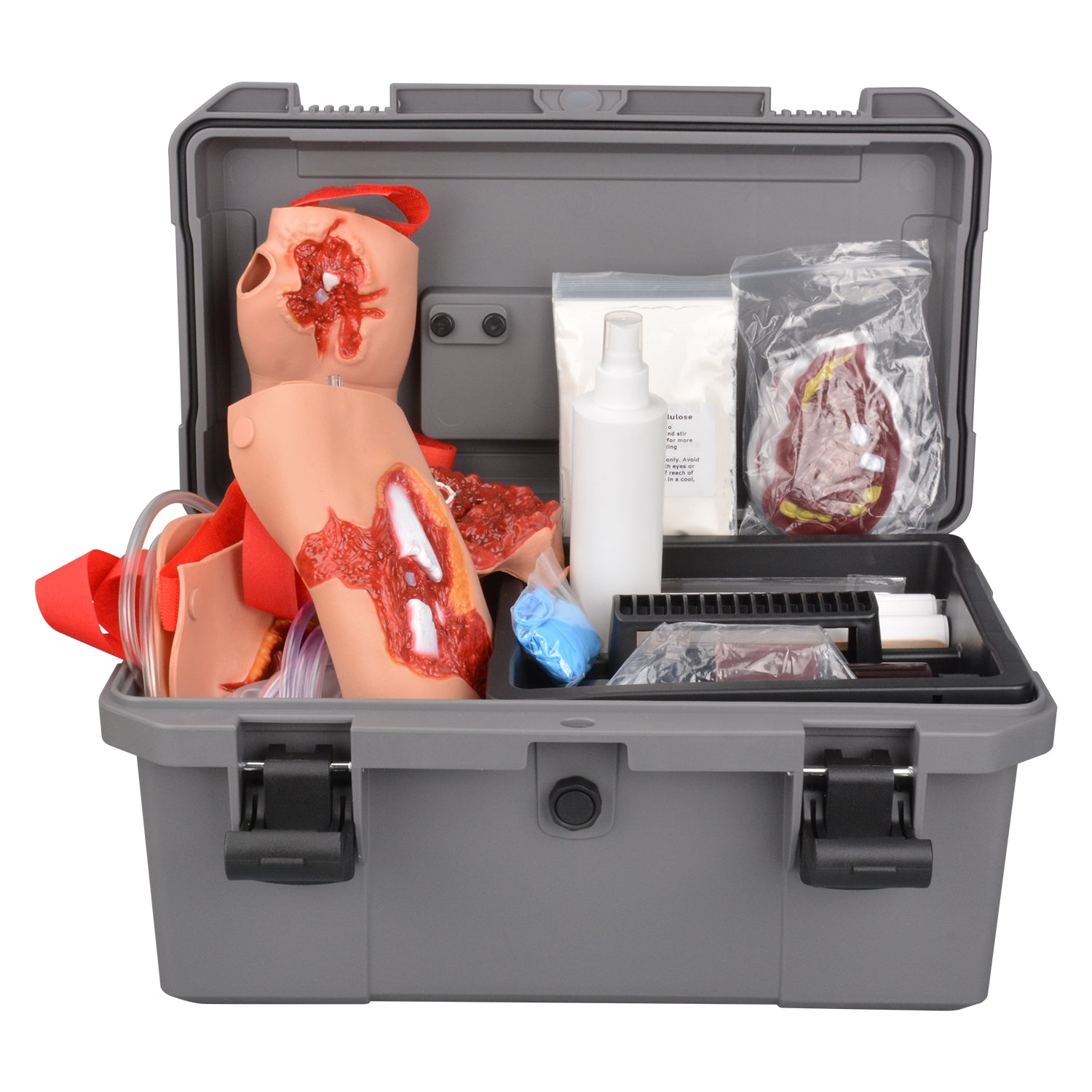 Trauma Wound Simulation Kit With Carry Case