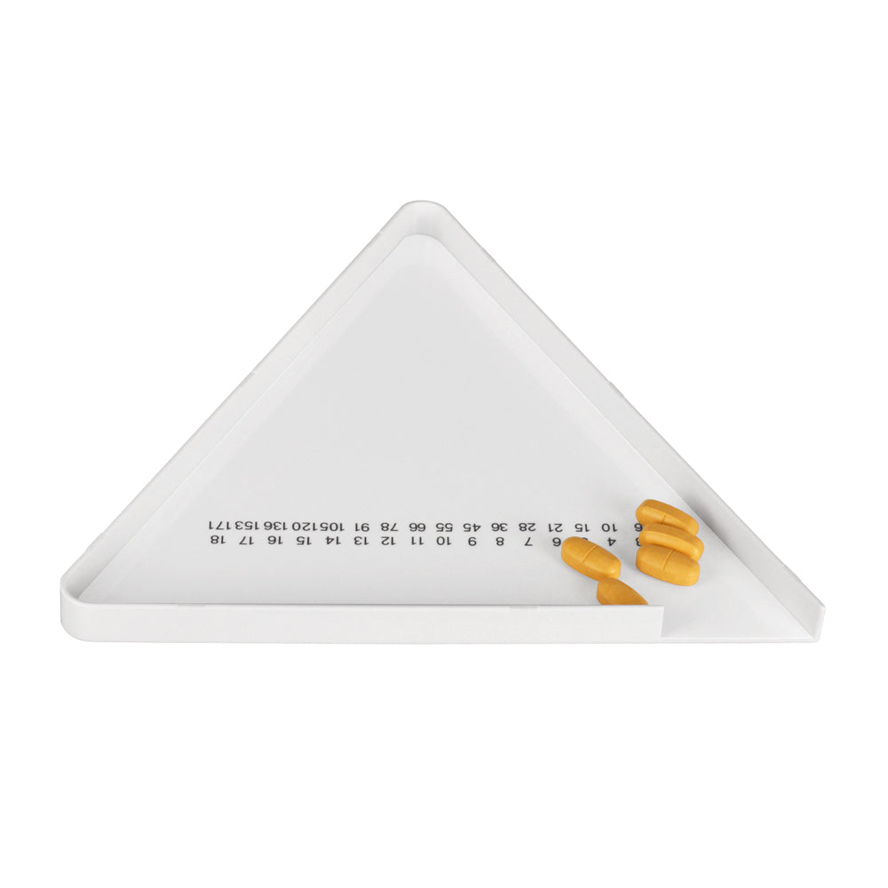Hcl Triangular Tablet Counter Triangle Tablet Counter Tray with Spatula – Medarchitect