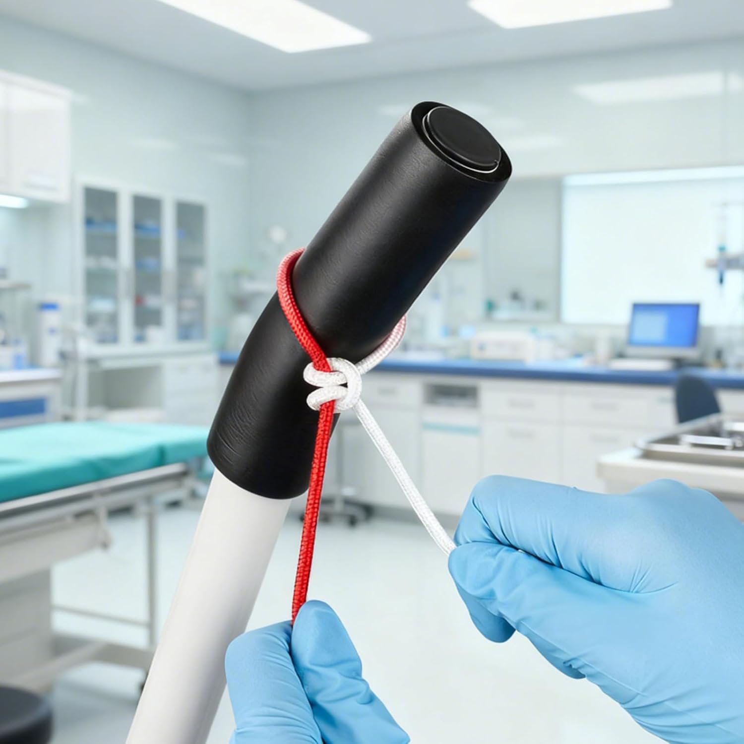 Two Colored Surgical Knot Tying Training Rope