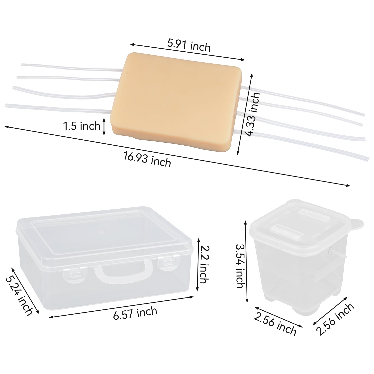 Ultrasound Vascular Access Phantom Kit Size Reference