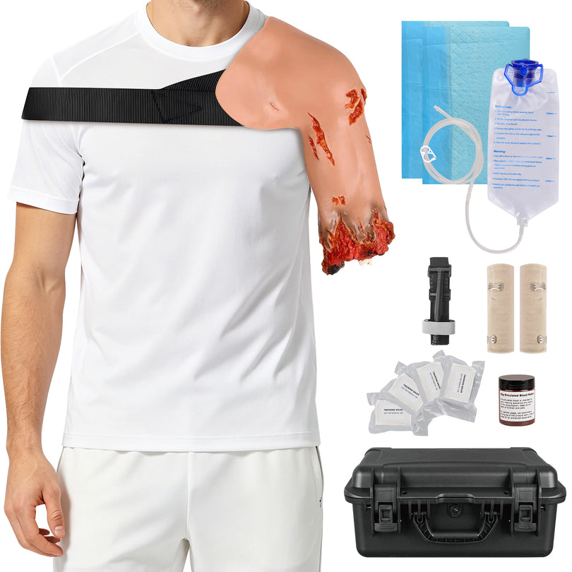 Bleeding Leg Arm Simulator Wearable Amputated Bleeding Arm Simulator for Trauma Train – Medarchitect