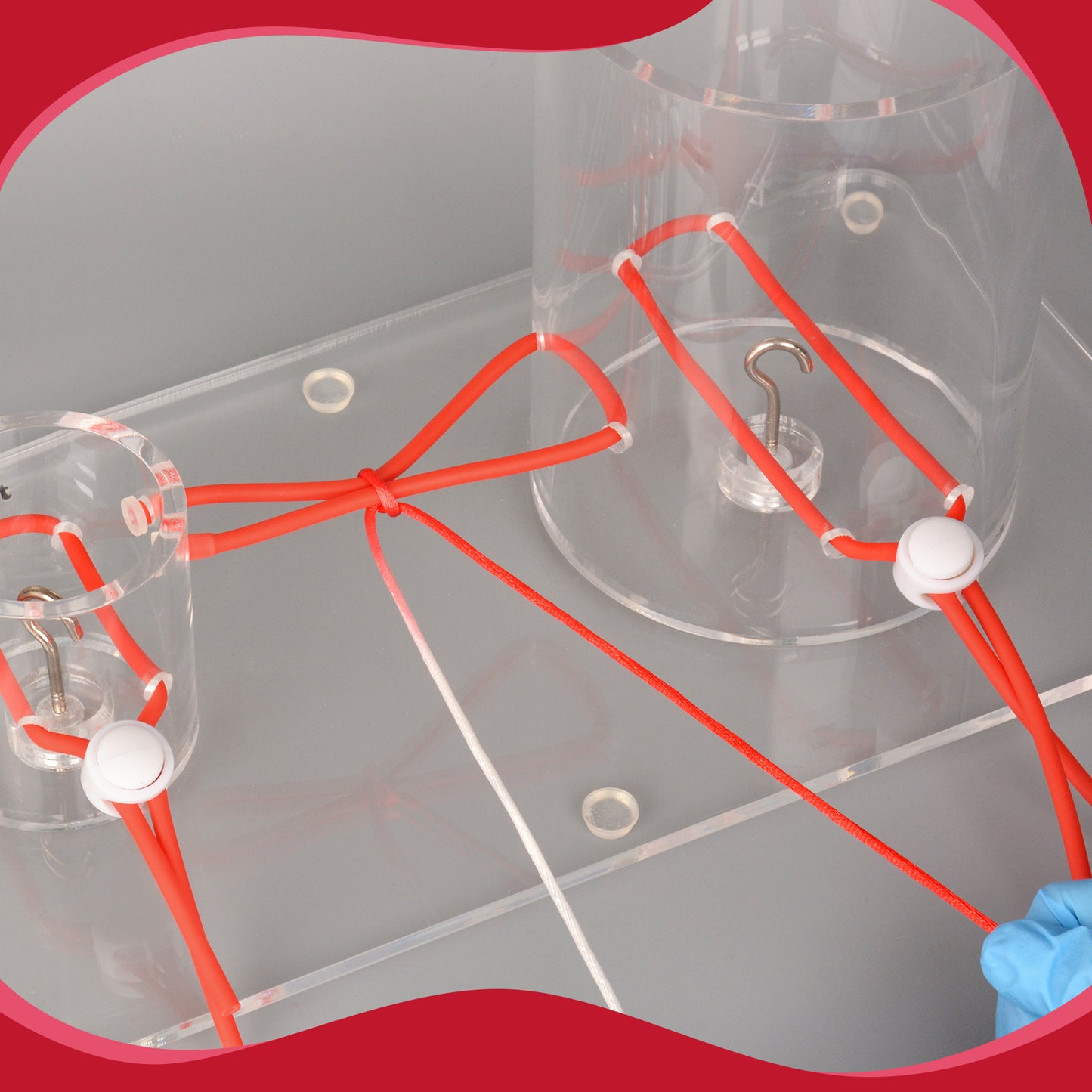 Using Dual Container Knot Tying Board to Practice Surgery Skill