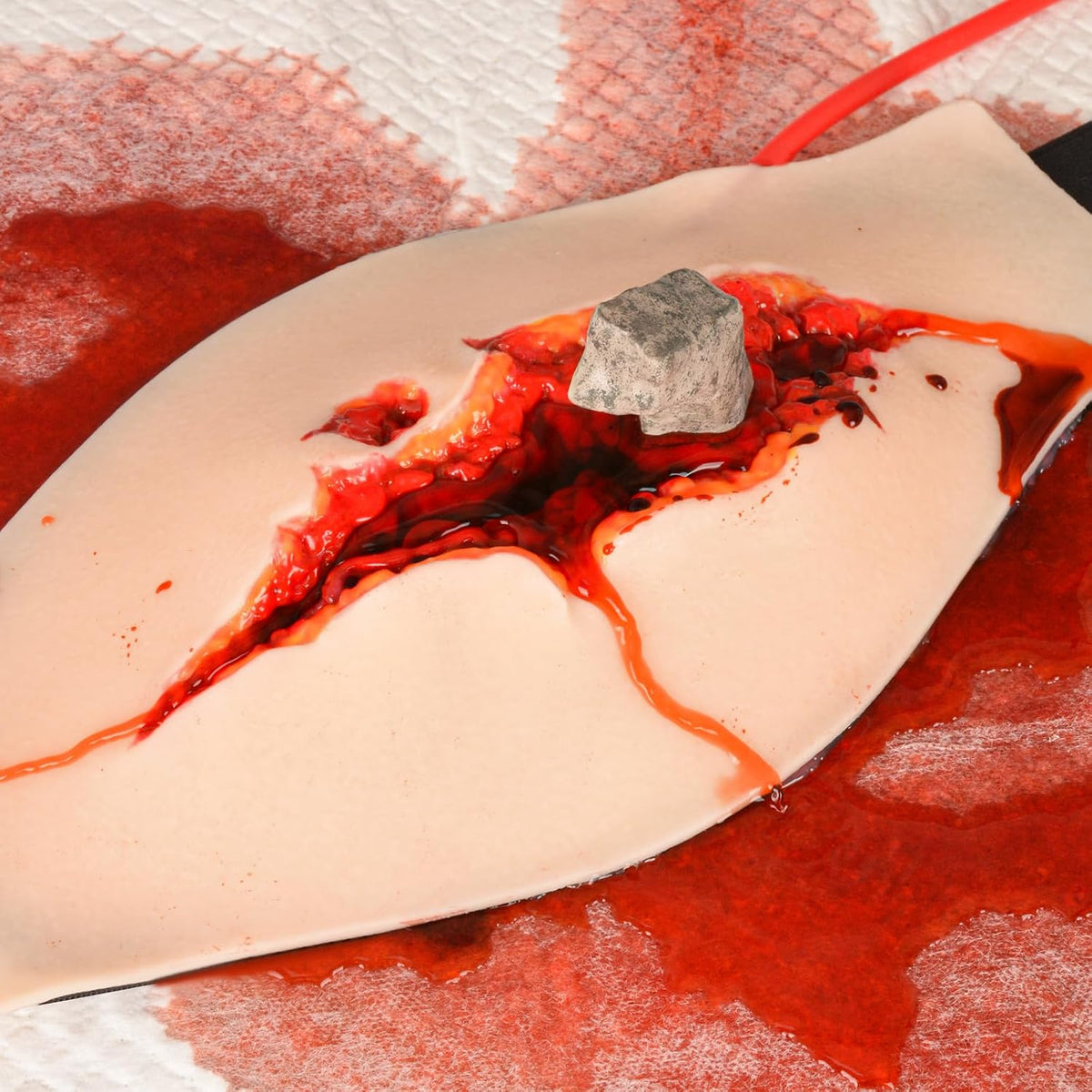 Wearable Abdominal Impaled Knife Wound Trainer