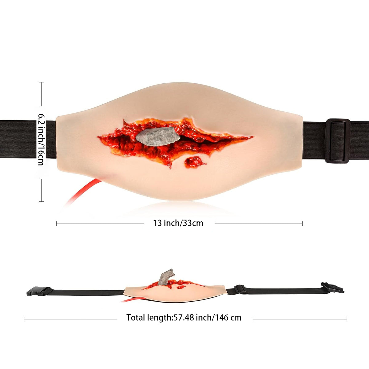 Wearable Abdominal Impaled Knife Wound Trainer