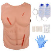 Wearable Chest & Abdominal Stab and Laceration Wound Packing Trainer