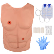 Wearable Chest And Abdominal Gunshot Wound Trainer Kit
