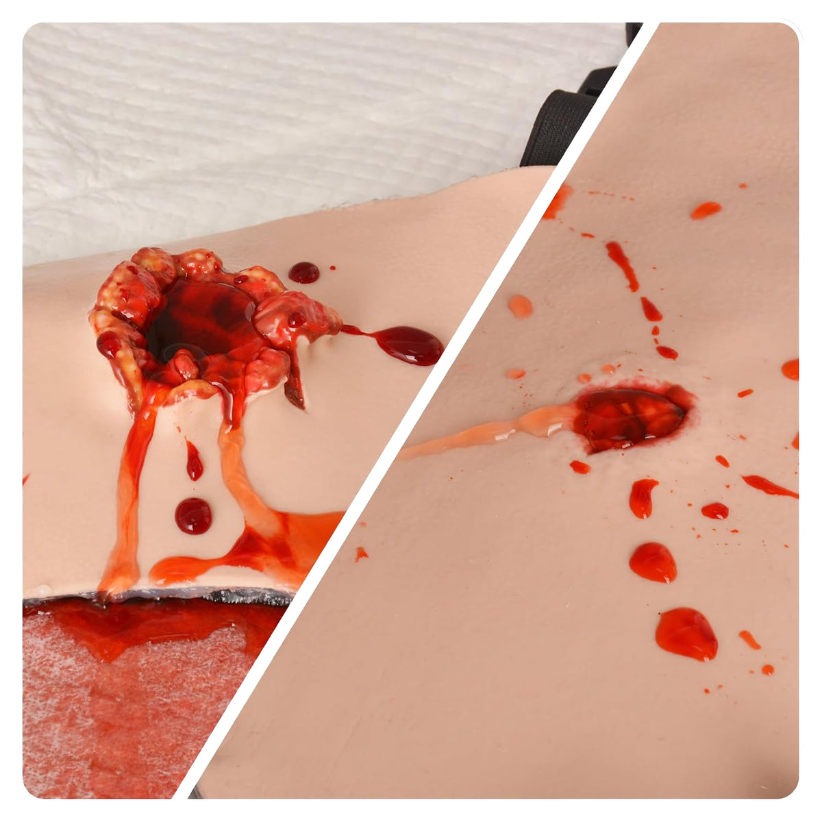 Wearable Chest Gunshot Wound Packing Trainer