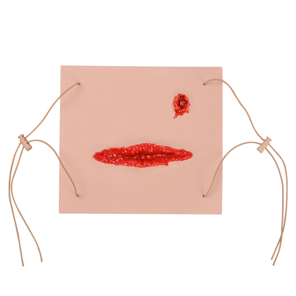 Wearable Compound Laceration and Gunshot Trauma Wound Model