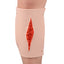 Wearable Foot Laceration Training Model Worn On Foot
