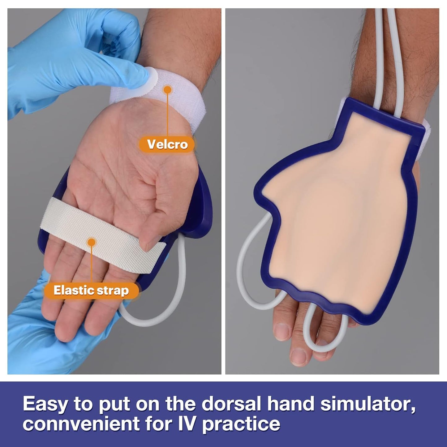 Wearable Hand Pad with Palpable Veins for IV Insertion