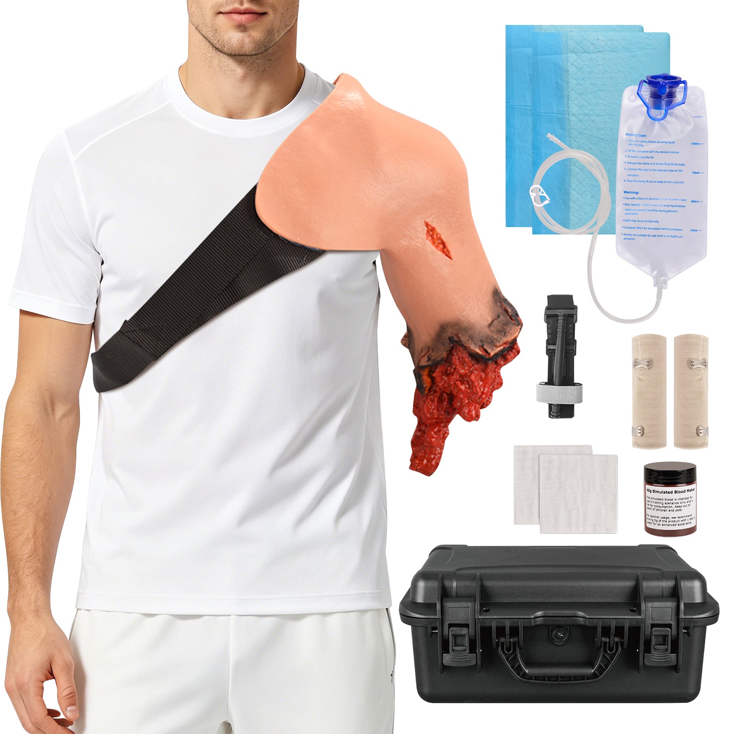 Wearable Hemorrhage Control Amputation Training Arm Kit