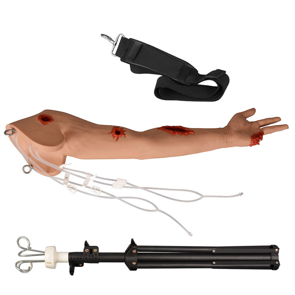 Wearable Hemorrhage Control Arm Trainer with 4 Multi-Wounds