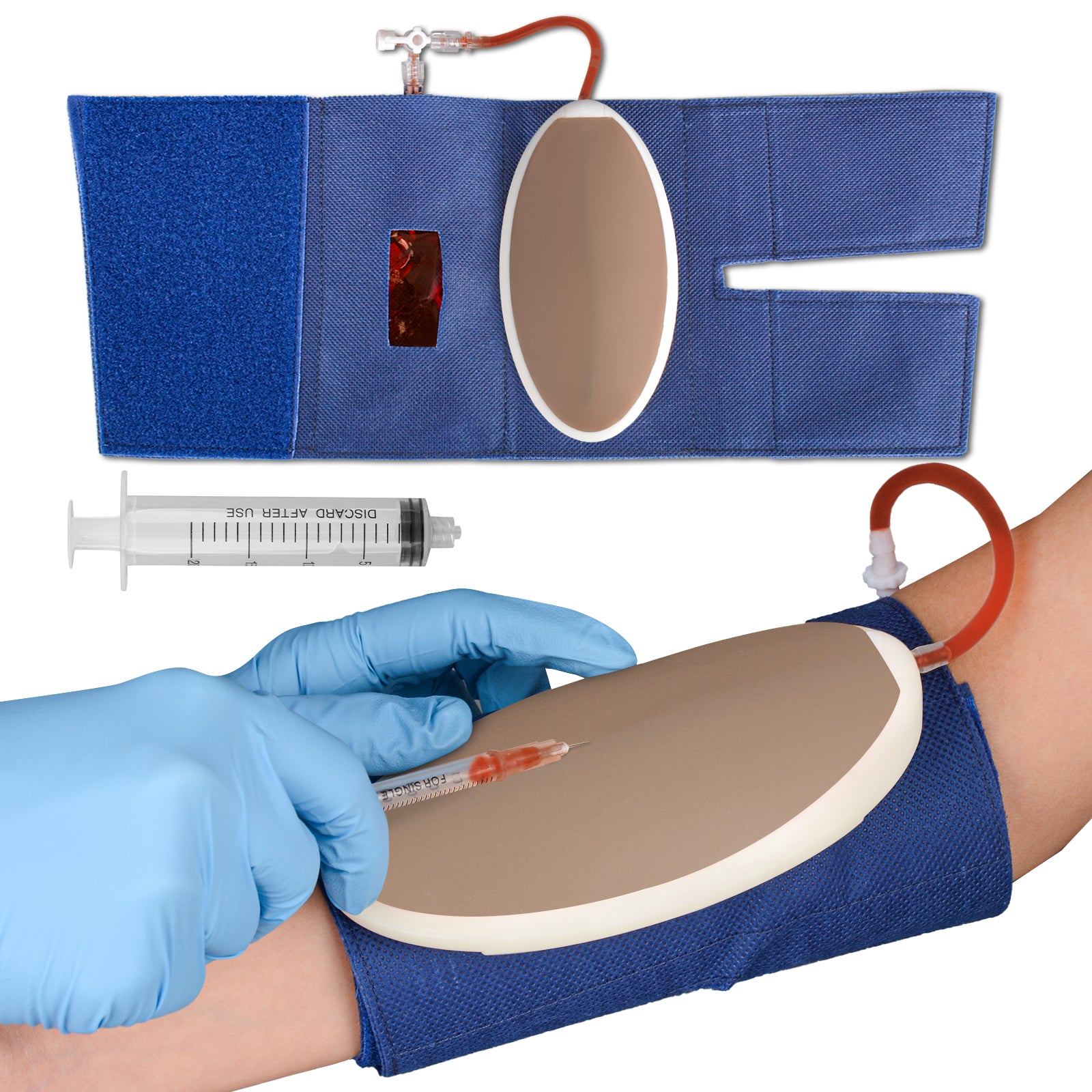 Wearable IV Training Pad For Forearm Injection Practice