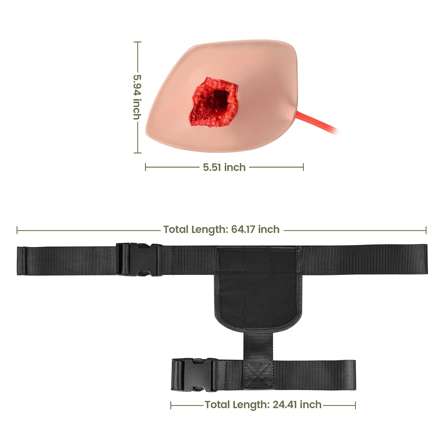 Wearable Inguinal Wound Packing Trainer