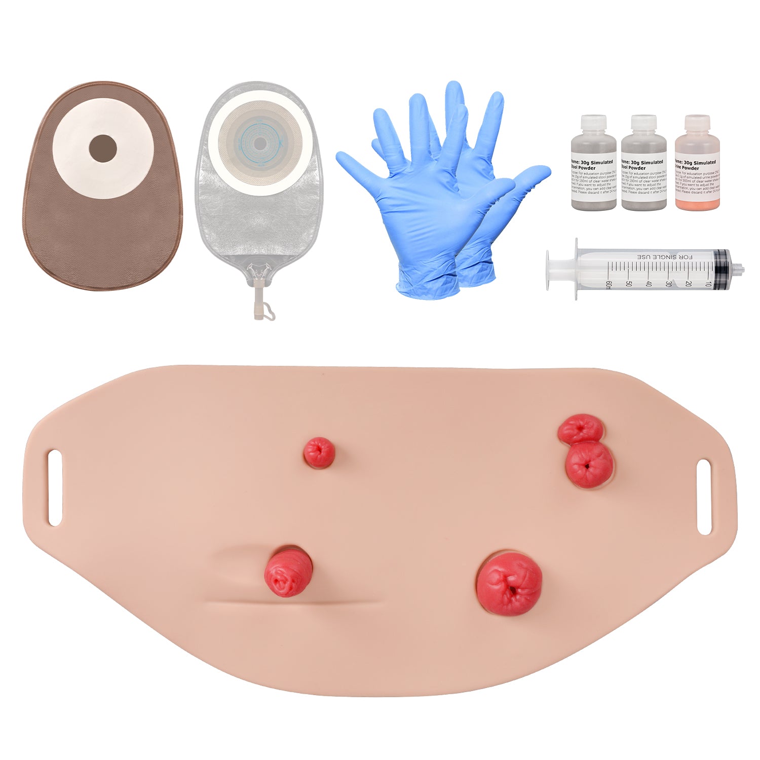 Wearable Multi-Stoma Ostomy Care Trainer Kit