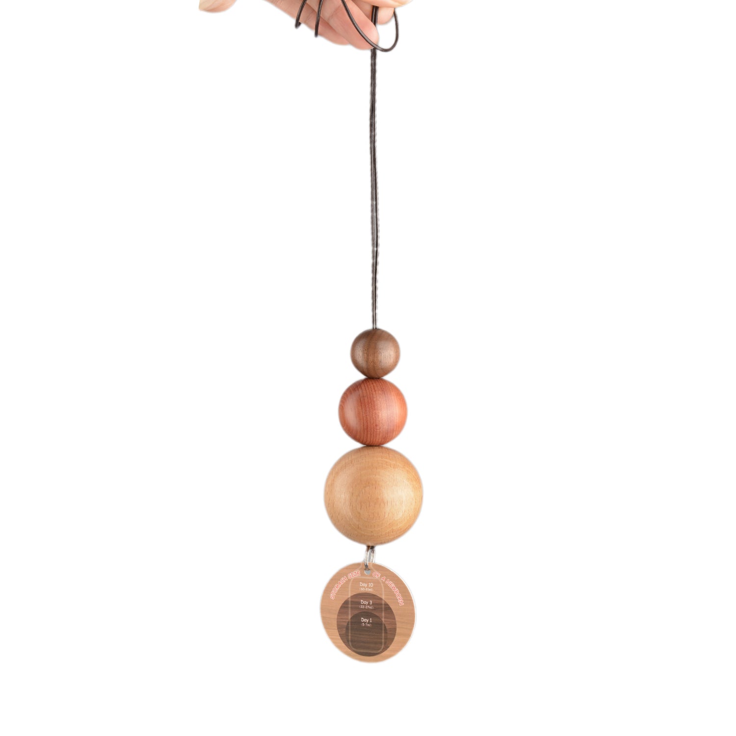 Wooden Baby Belly Beads for Breastfeeding Education
