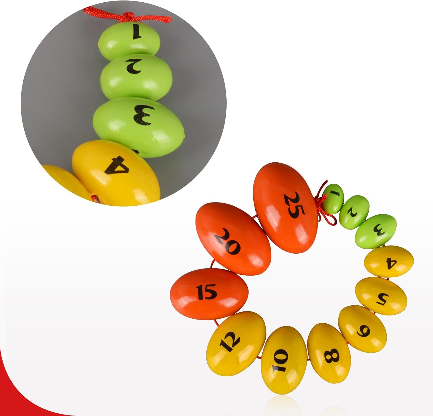 Wooden Prader Orchidometer for Measuring Testicle Volumn 