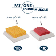 1lb Brick Fat Replica & 1lb Muscle Replica Set for Nutrition Courses Medical Science Classes Bodybuilding Boot Camps - [shop_medarchitect]