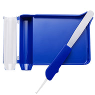 Right Hand Pill Counting Tray with Spatula (Blue - Stainless Steel Spatula) - [shop_medarchitect]