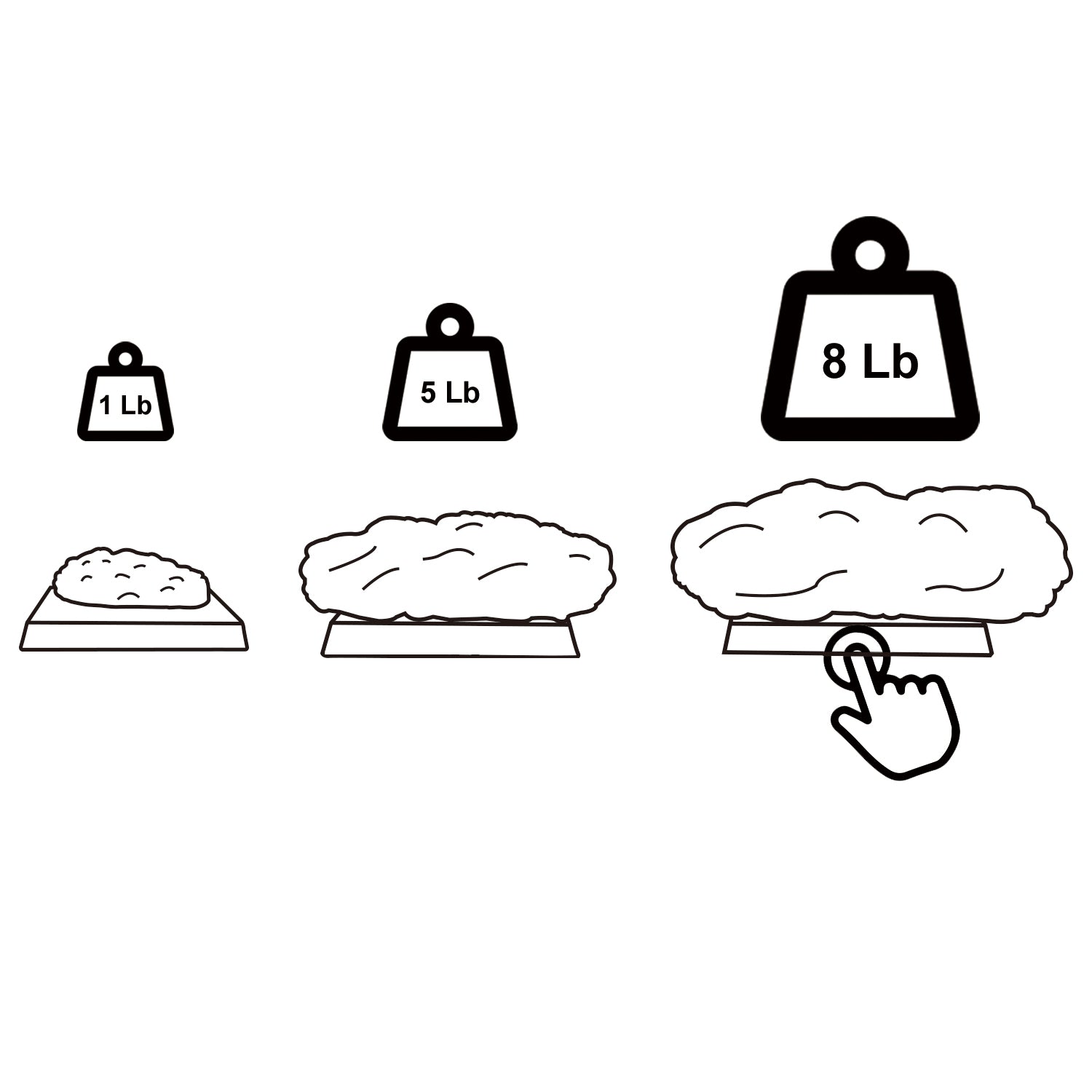 1lb vs 5lb vs 8lb Fat Models