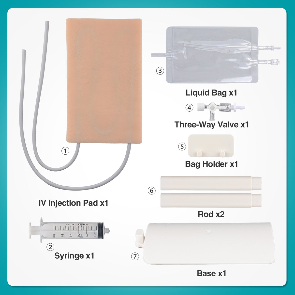 Venipuncture Iv Injection Training Pad Silicone Human Skin Suture Training Model Venipuncture Iv Injection Training Pad Silicone Human Skin Suture Training Model