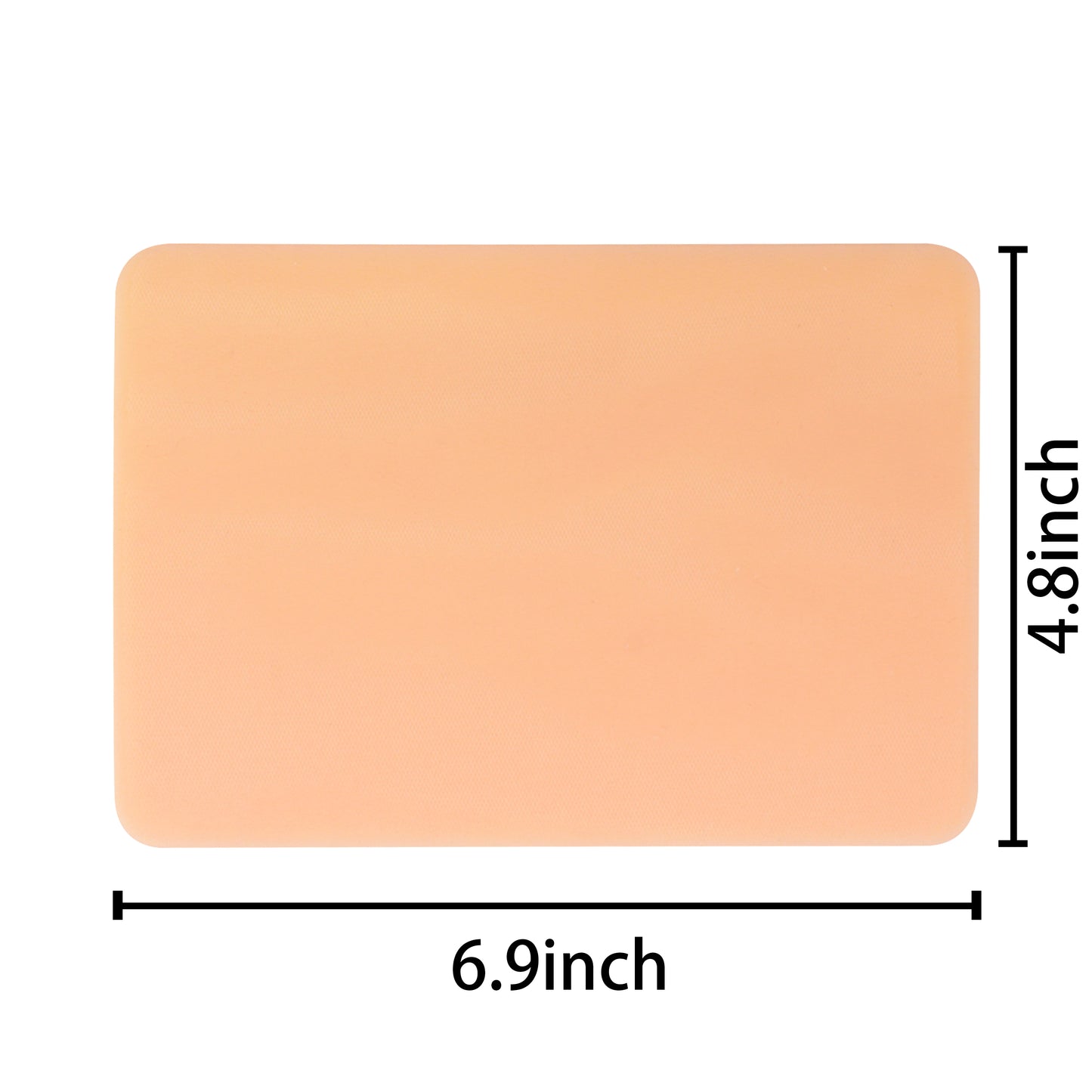 DIY Incision Suture Pad Size and Dimensions Display