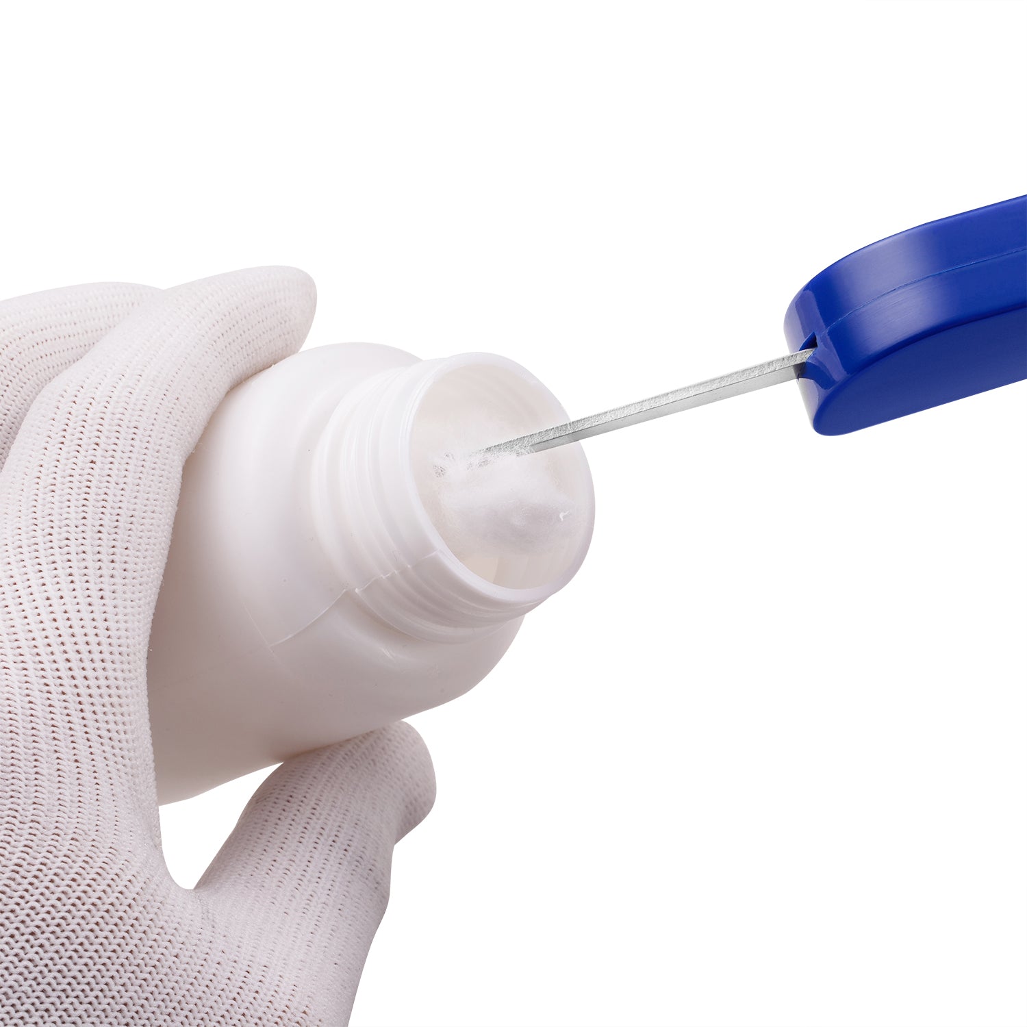 Demonstrating Tray Handle Opening Medicine Bottle