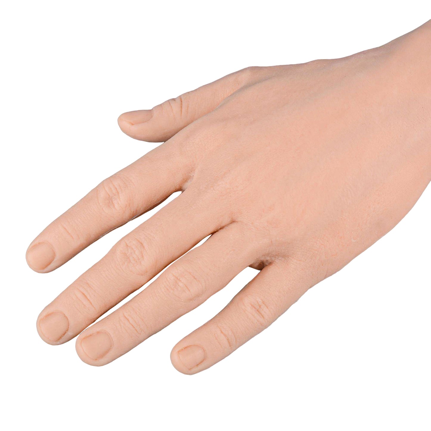 Detailed Look at Fine Skin Lines and Vein Visibility on IV Hand
