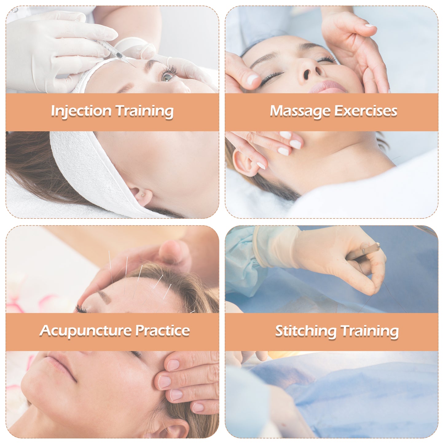 Female Face Injection Training Model