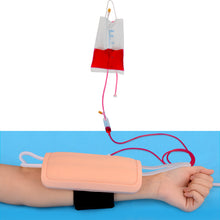 Load image into Gallery viewer, Medarchitect Wearable IV Practice Trainer Kit Phlebotomy &amp; Venipuncture Practice IV Simulation Injection Training Pad for Medical Students IV Injection Training Courses, Doctor and Nurse Practice Kits with IV Arm - [shop_medarchitect]