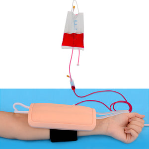 Medarchitect Wearable IV Practice Trainer Kit Phlebotomy & Venipuncture Practice IV Simulation Injection Training Pad for Medical Students IV Injection Training Courses, Doctor and Nurse Practice Kits with IV Arm - [shop_medarchitect]