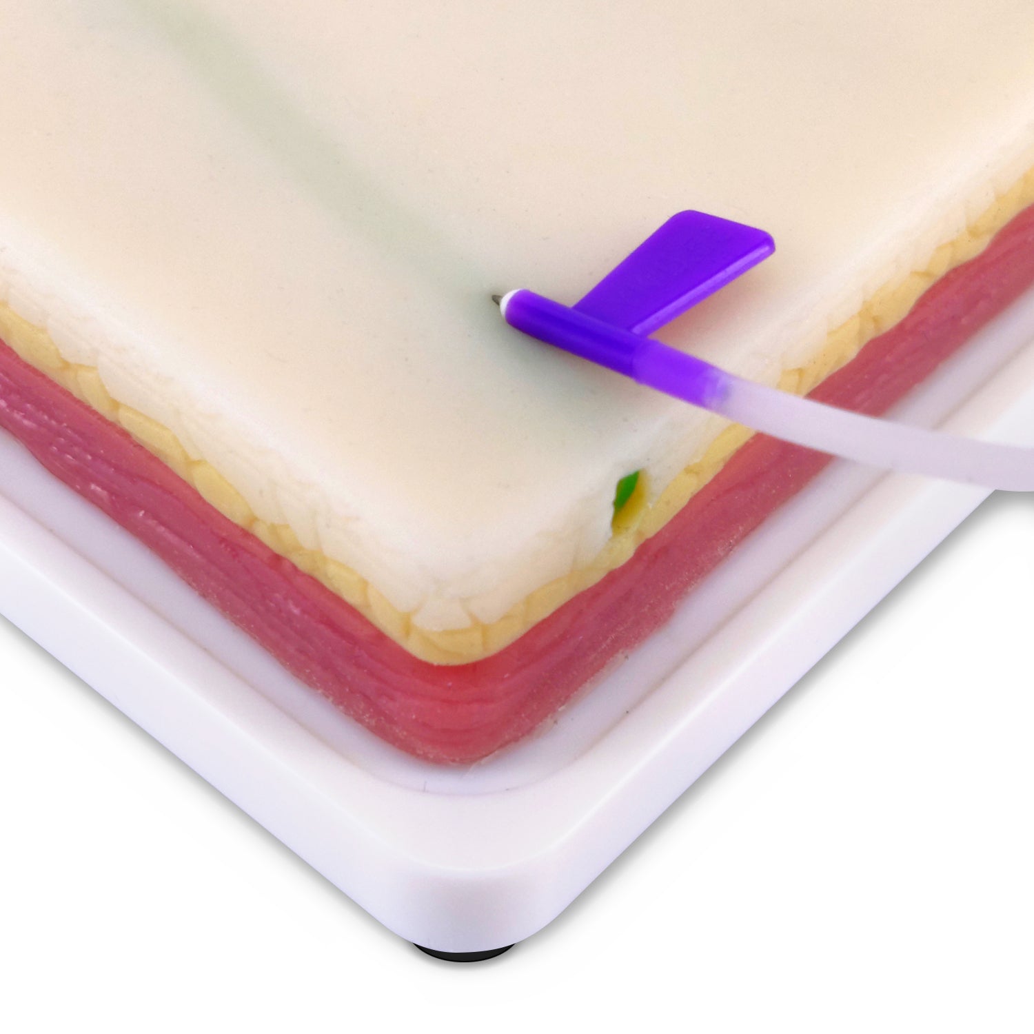 Venipuncture IV Injection Training Pad Model with 4 Veins Imbedded and 3 Skin Layers for Medical Students Doctors Nurses Practice - [shop_medarchitect]