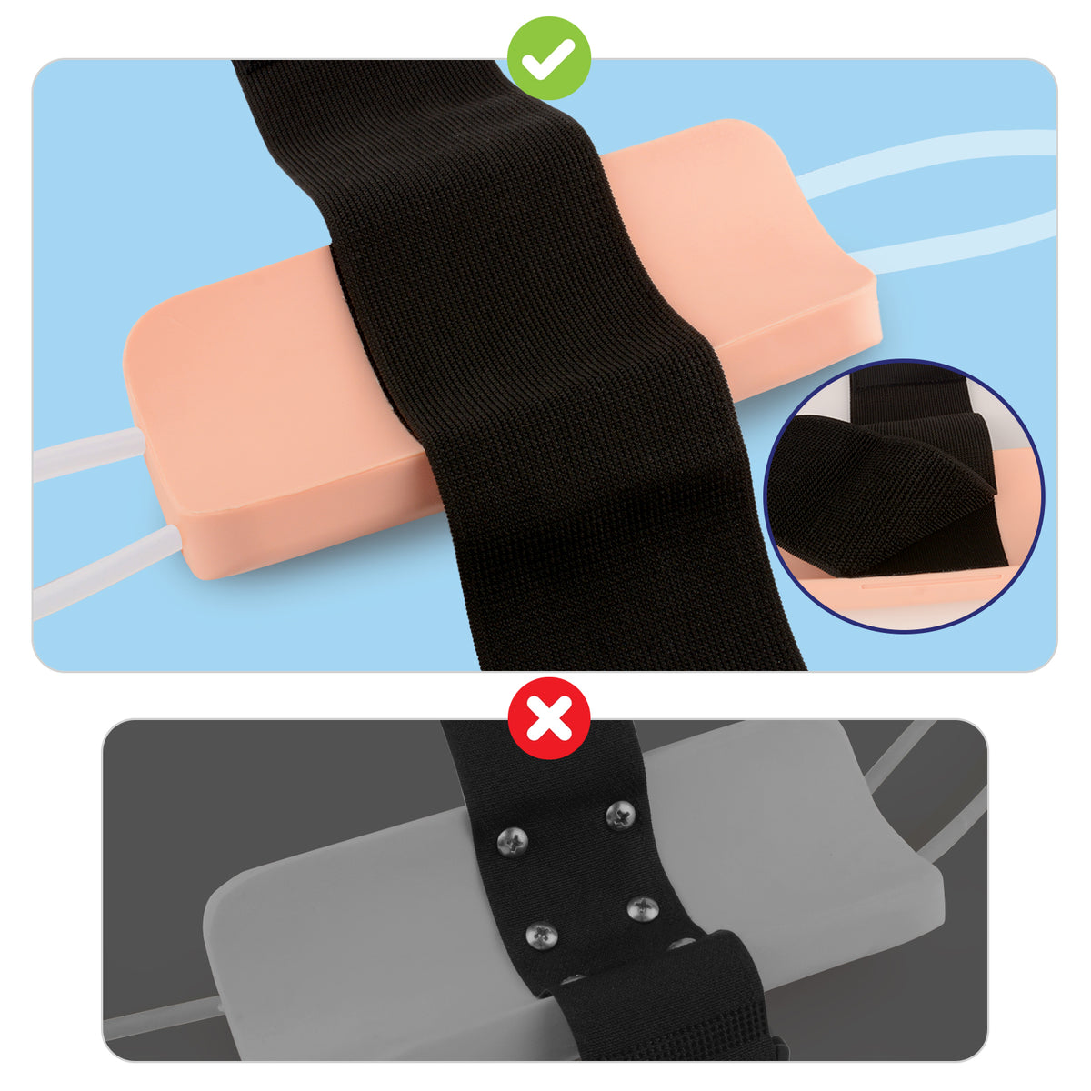 Iv Injection Pad Arm IV Injection & Venipuncture Training Pad Kit with Blood Flashback ...