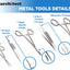 Metal Suture Tools Details in Medarchitect Suture Practice Kit