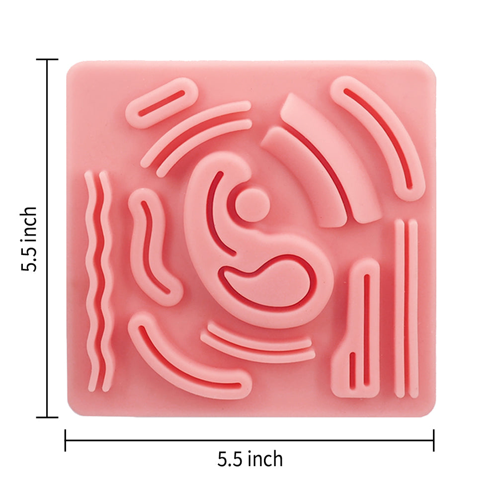 Silicone Laparoscopic Suture Simulation Pad with Pre-Cut Wounds for Suture Training to Medical Student Doctor Nurse Teaching - [shop_medarchitect]