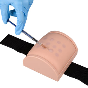 Injection Training Pad Practice Model with 3 Skin Layers IM, SQ, ID Injection Simulator for Nursing Students