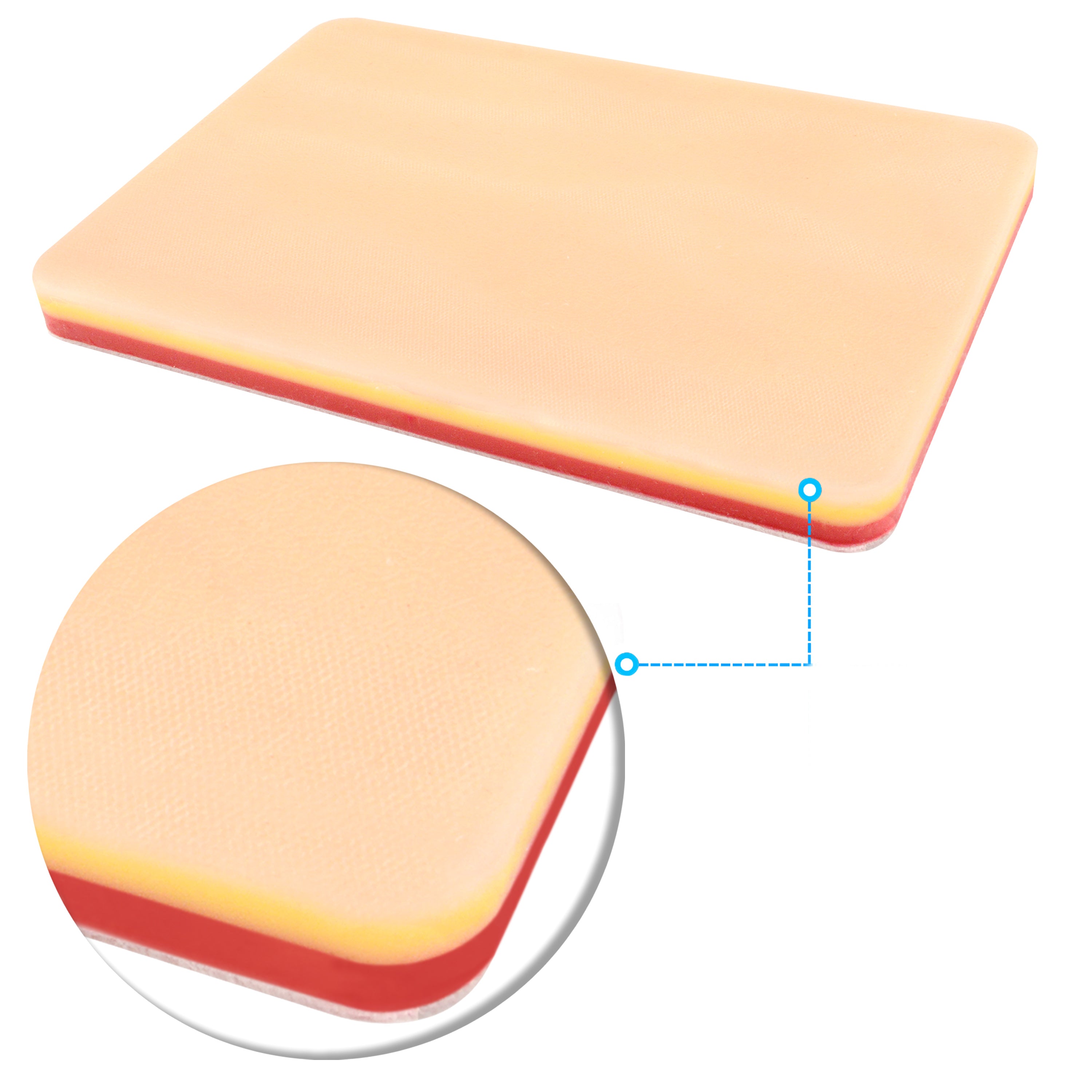 Replaceable Silicone Pad with Hook and Loop Attachment