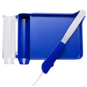 Right-Hand Pill Counting Tray with Spatula Blue