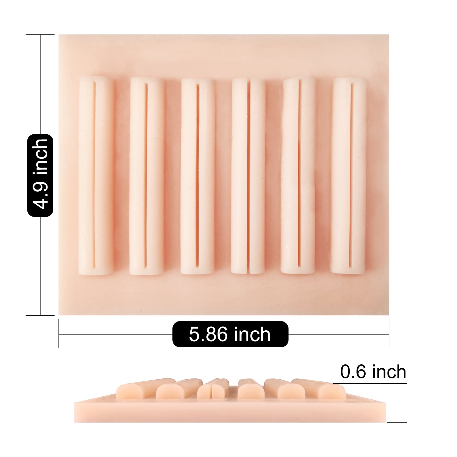 Silicone Soft Tissue Suture Pad Laparoscopic Suture Training Pad with Wounds for Doctors,Medical Students,Veterinarians - [shop_medarchitect]